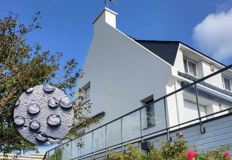 Ravalement peinture façade - NCJ Habitat : Fabien NICOLAS à Lorient (56) : Nettoyage basse pression et démoussage par pulvérisation façade. Ravalement peinture façadeBoiserie et ferronnerie. Imperméabilisation hydrofuge façade dans le Morbihan (56) et le Finistère (29)