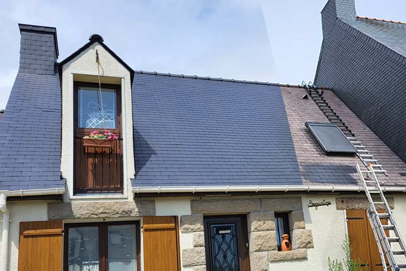 NCJ Habitat : Fabien NICOLAS sur Lorient (56) : Artisan couvreur façadier dans le Morbihan (56) et le Finistère (29) : Expert en travaux de nettoyage démoussage peinture hydrofuge toiture, couverture, zinguerie, ravalement peinture façade et nettoyage des extérieurs. 